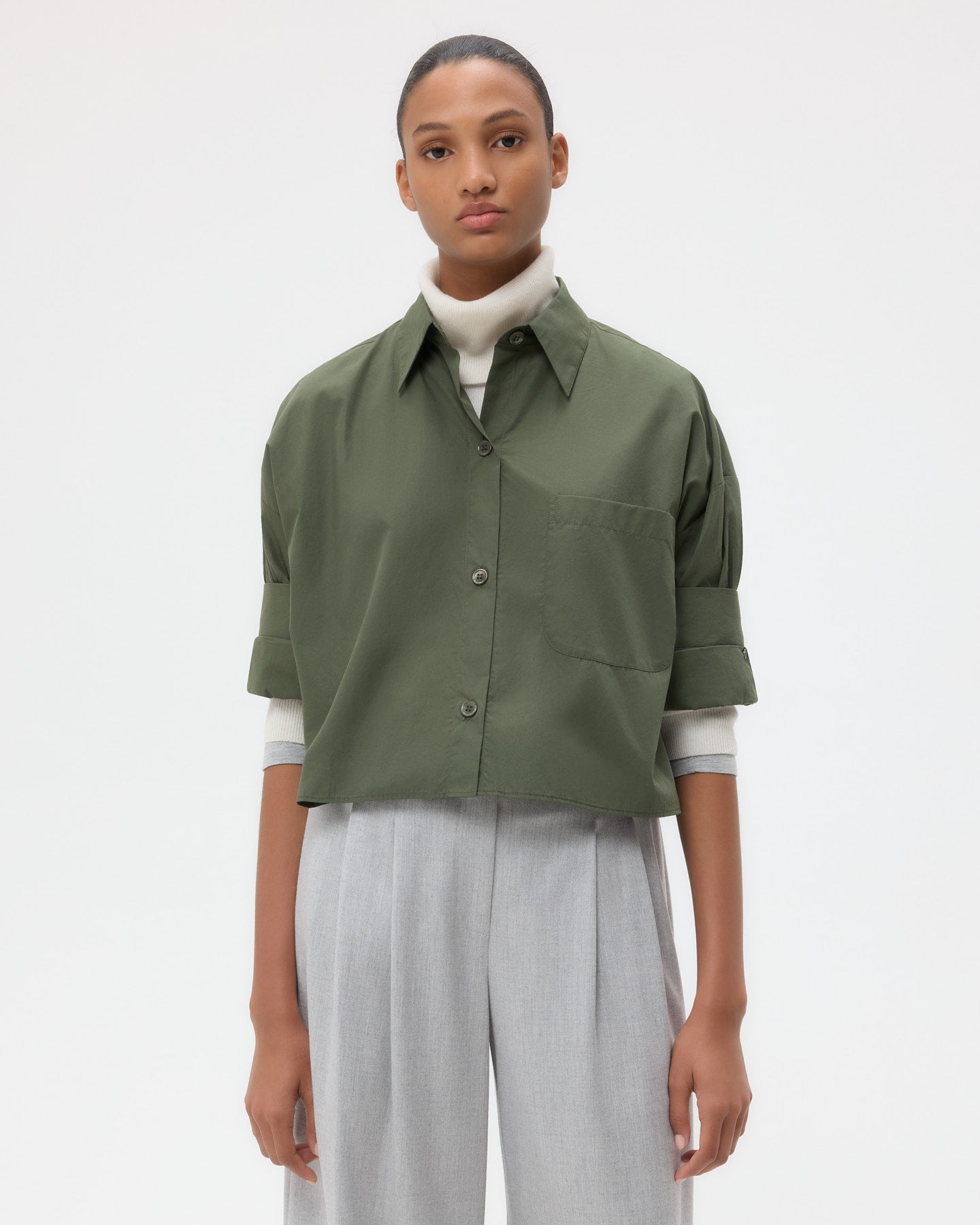 Duffle bag Next Ex Shirt in Superfine Cotton | TWP