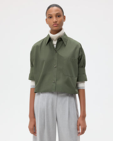 TWP Duffle bag Next Ex Shirt in Superfine Cotton view 3