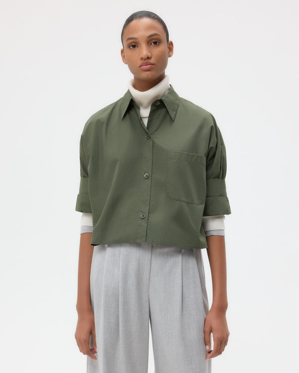 TWP Duffle bag Next Ex Shirt in Superfine Cotton view 3