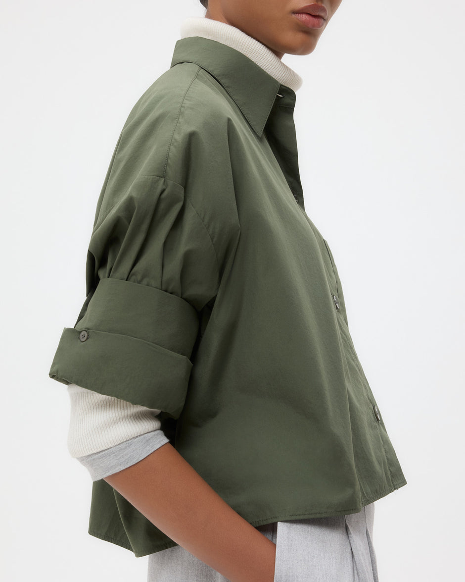 TWP Duffle bag Next Ex Shirt in Superfine Cotton view 2