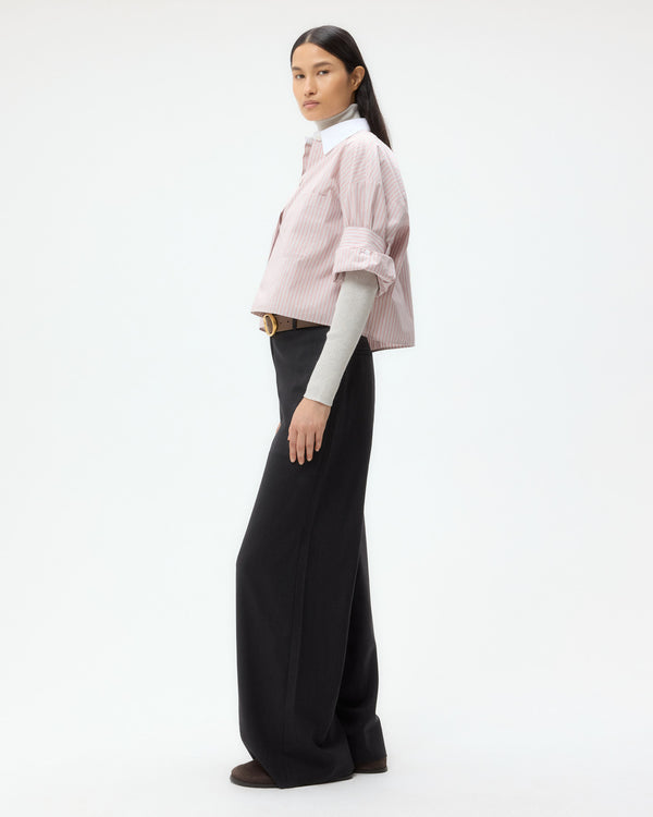 TWP Spanish villa/white Next Ex Shirt in Classic Barre Striped Cotton view 4