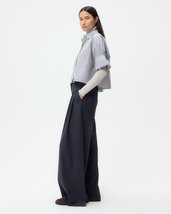 TWP White/black Next Ex Shirt in Micro Windowpane Check Cotton view 4