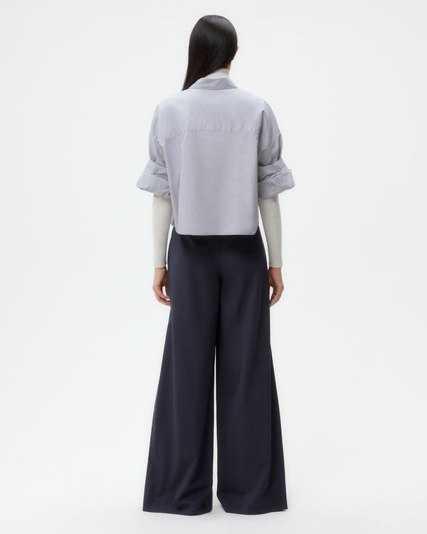 TWP White/black Next Ex Shirt in Micro Windowpane Check Cotton view 5