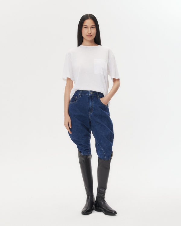 TWP White Big Boy Tee in Supima Cotton view 3