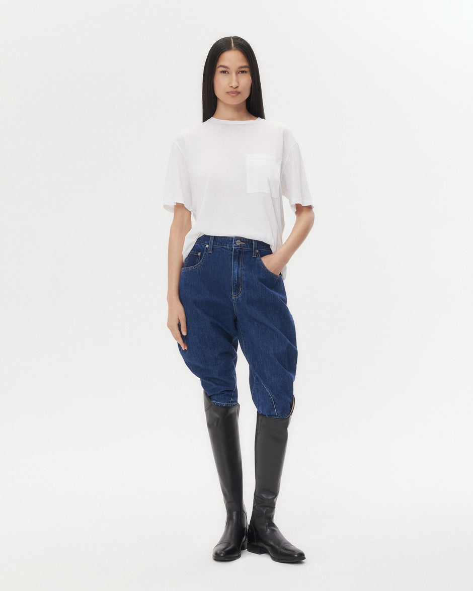 TWP White Big Boy Tee in Supima Cotton view 3