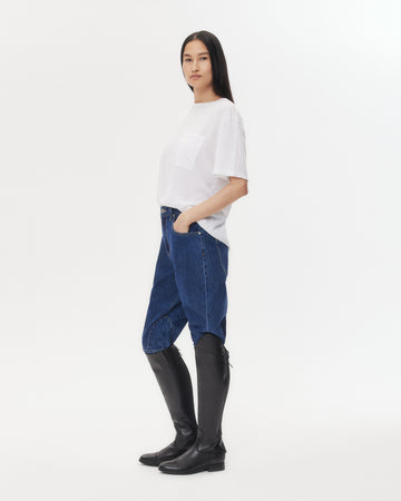 TWP White Big Boy Tee in Supima Cotton view 4