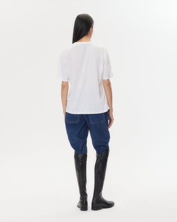 TWP White Big Boy Tee in Supima Cotton view 5