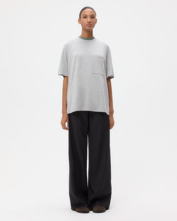 TWP Light heather grey Big Boy Tee in Heathered Modal view 6