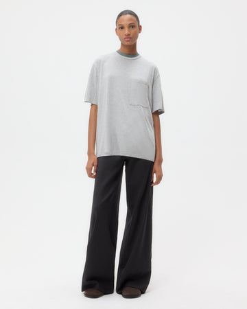 TWP Light heather grey Big Boy Tee in Heathered Modal view 1