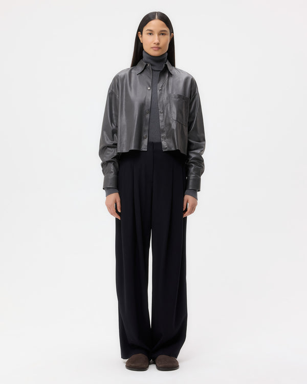 TWP Midnight Carrie&#39;s Trouser in Drapey Wool Crepe view 7