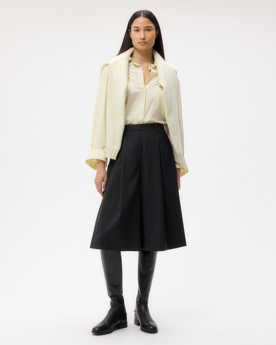 TWP Aloe wash Next Morning Shirt in Superfine Cotton Shirting view 6