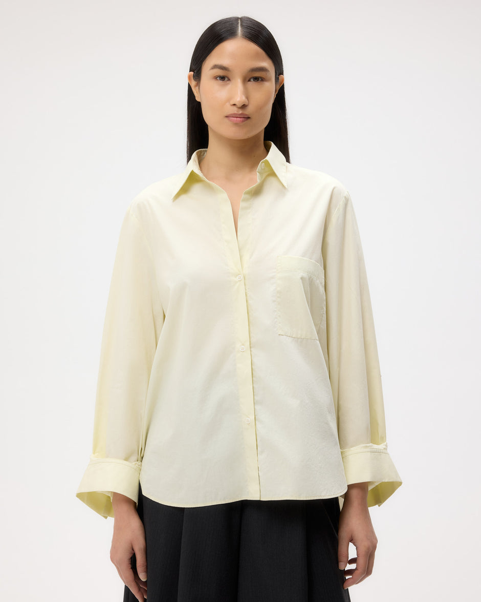 TWP Aloe wash Next Morning Shirt in Superfine Cotton Shirting view 2