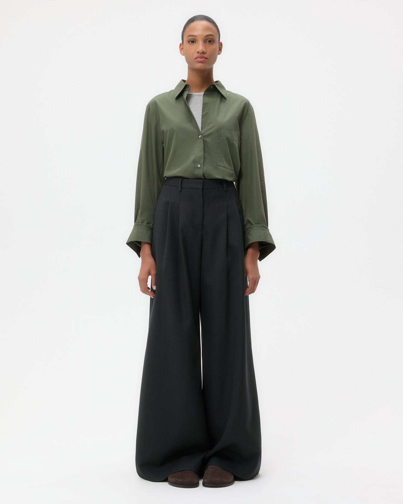 TWP Duffle bag Next Morning Shirt in Superfine Cotton Shirting view 6