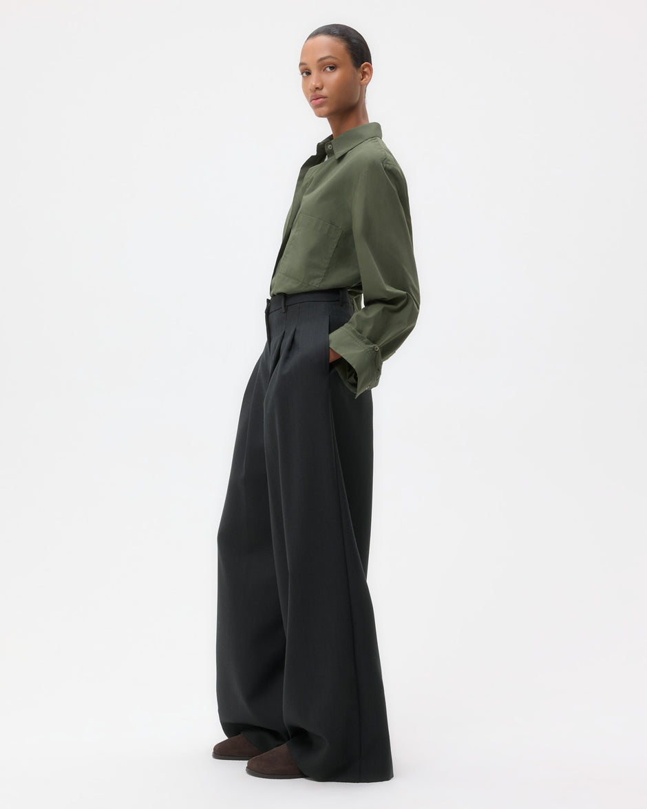 TWP Duffle bag Next Morning Shirt in Superfine Cotton Shirting view 4
