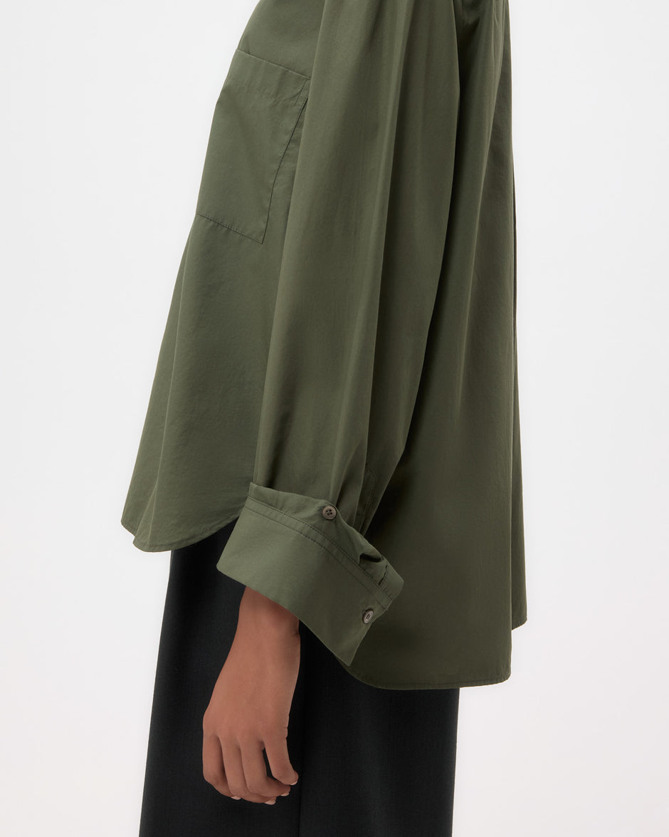 TWP Duffle bag Next Morning Shirt in Superfine Cotton Shirting view 3