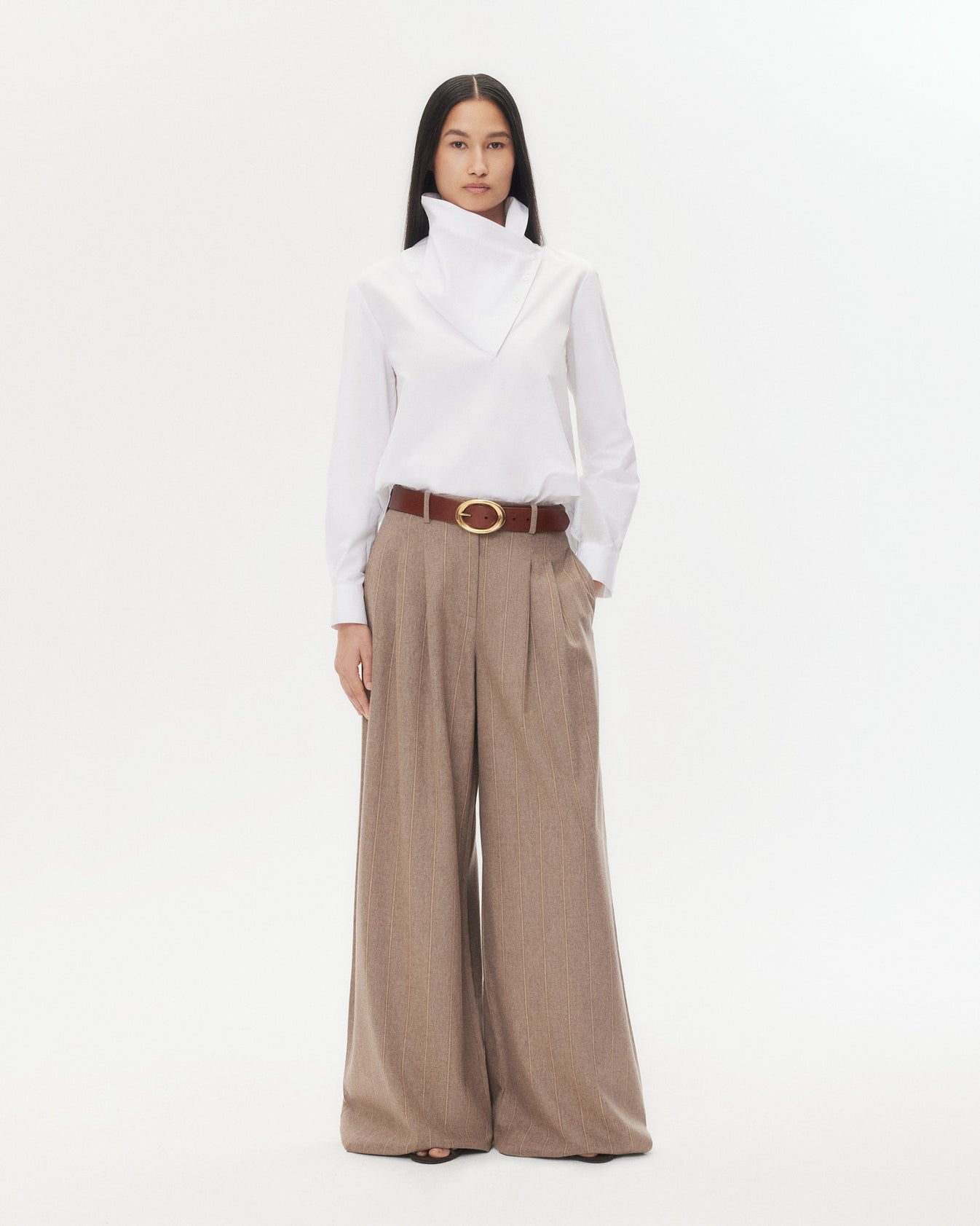 TWP White My Maria Top in Super Compact Poplin view 4