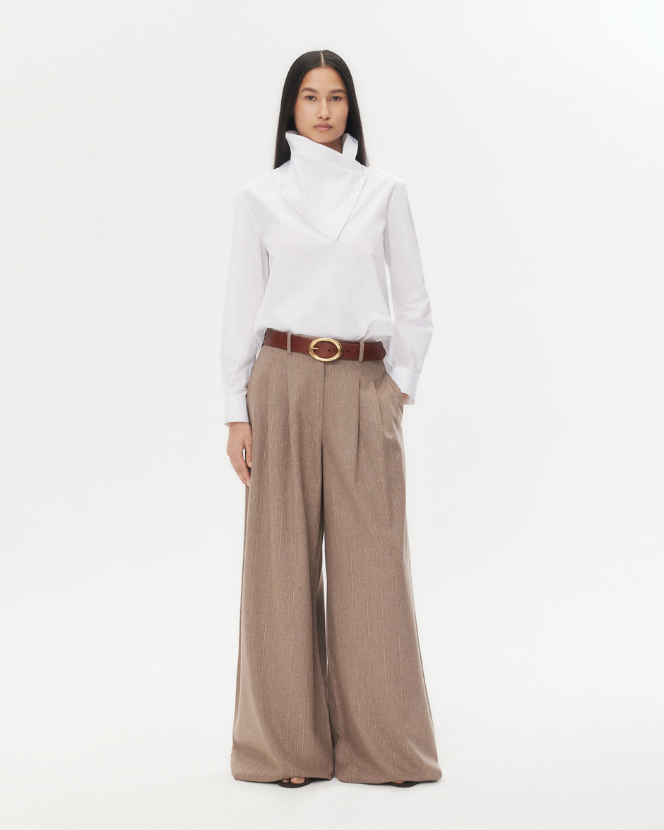 TWP White My Maria Top in Super Compact Poplin view 5