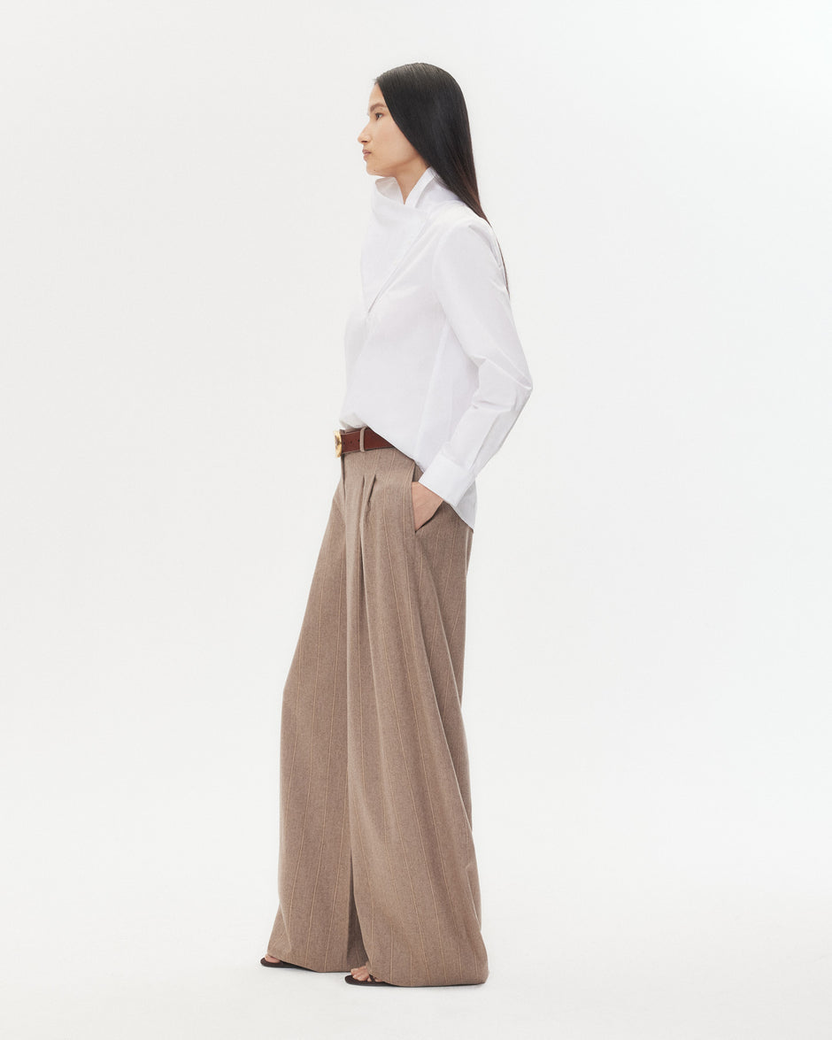 TWP White My Maria Top in Super Compact Poplin view 6