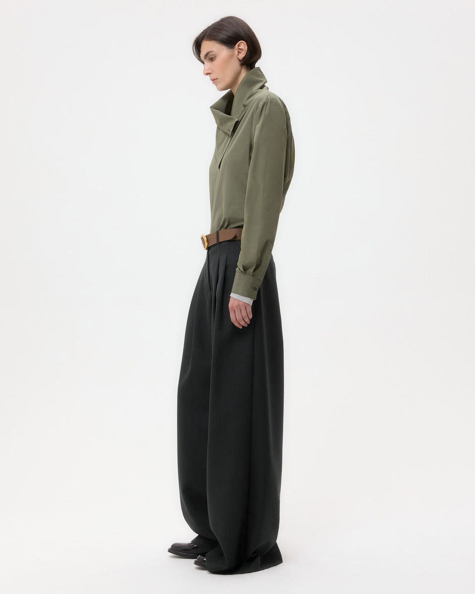 TWP Beetle My Maria Top in Super Compact Poplin view 4