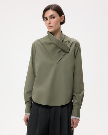 TWP Beetle My Maria Top in Super Compact Poplin view 1