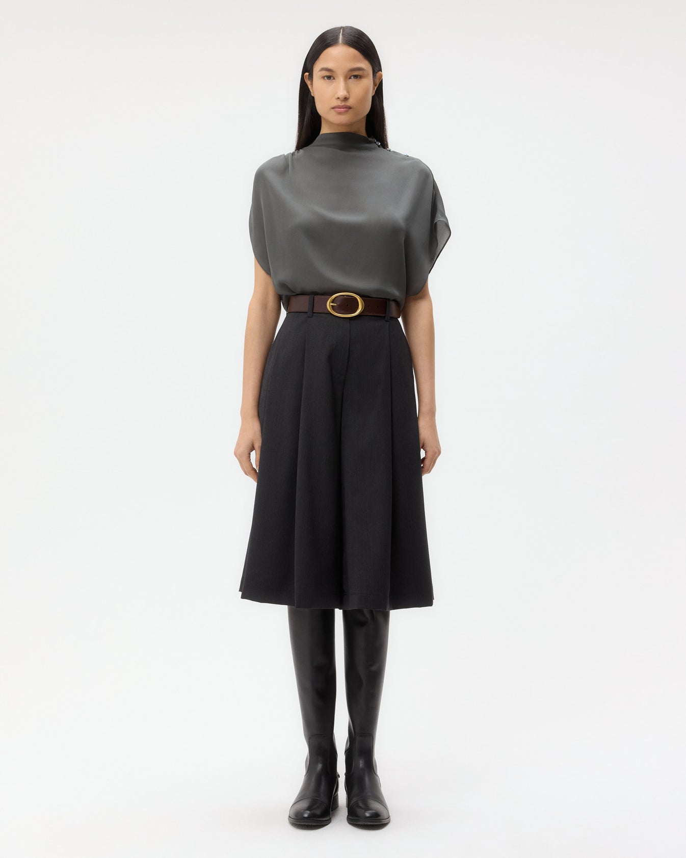 TWP Urban chic Wish You Would Top In Silk Georgette view 4