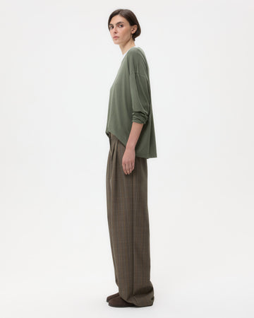 TWP Beetle LS High V Shirt in Supima Cotton view 4
