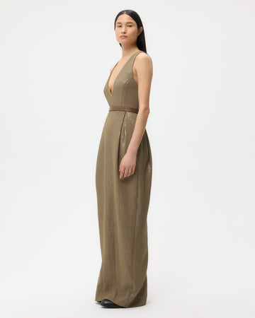 TWP Olive Used to Love Me A Lot Dress in Chiffon Encased Paillettes view 4