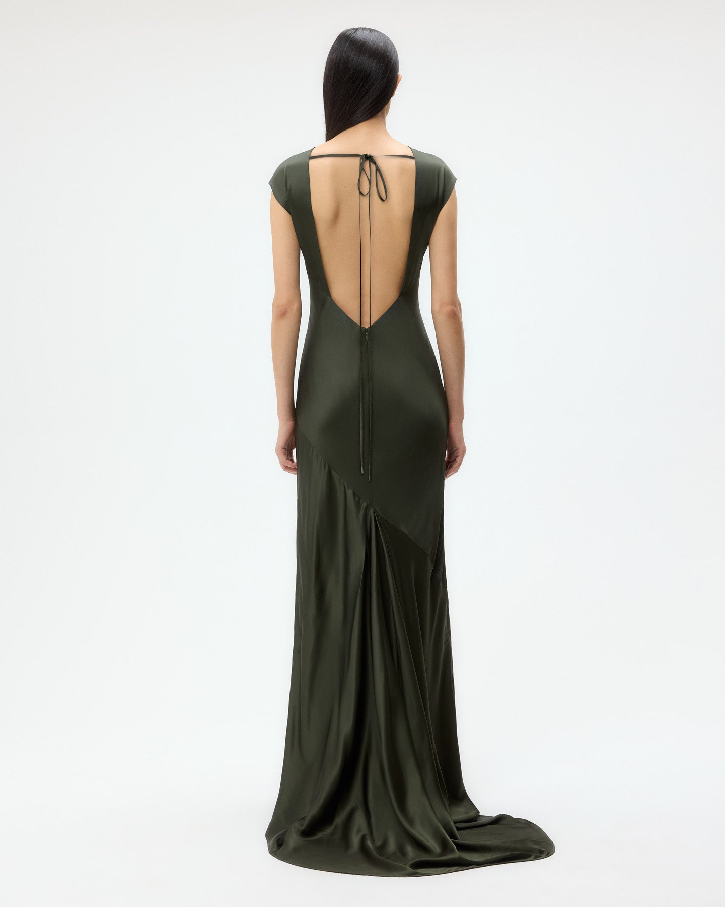 TWP Duffle bag Back to You Dress in Shiny Satin view 1