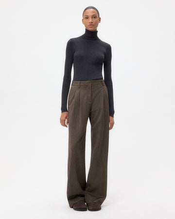 TWP Dark charcoal Knit Turtleneck in Merino Wool view 2