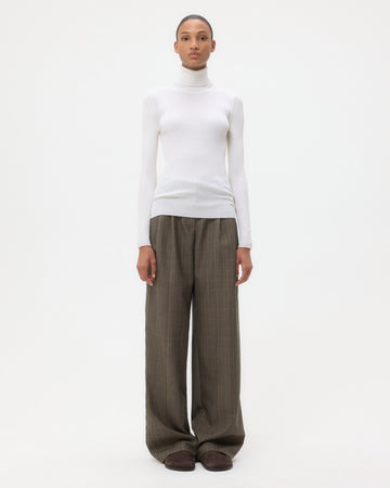 TWP Ivory Knit Turtleneck in Merino Wool view 1