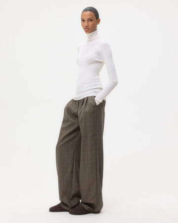 TWP Ivory Knit Turtleneck in Merino Wool view 3