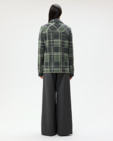 TWP Grey green multi Rancher&#39;s Cardigan in Cashmere view 5