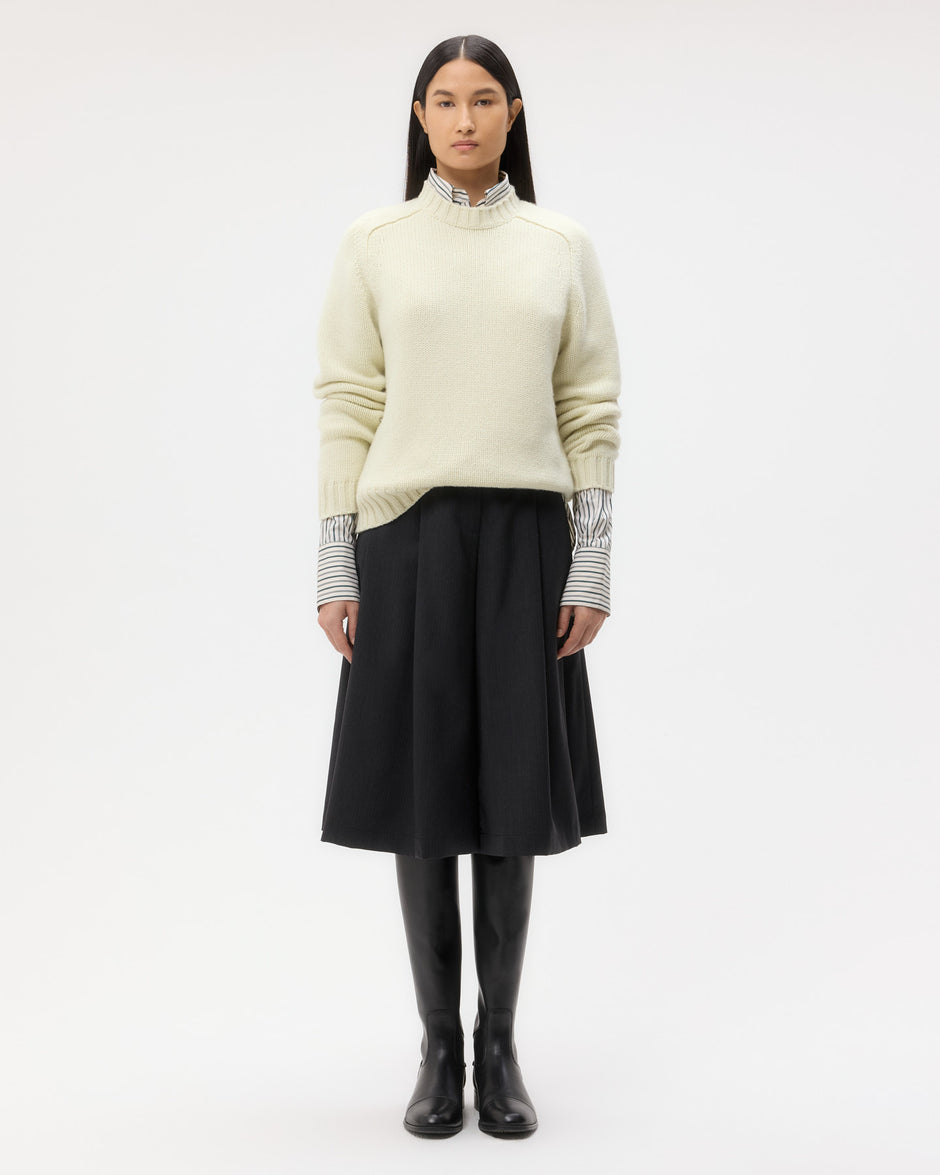 TWP Aloe wash New Jill Crewneck in Cashmere view 6