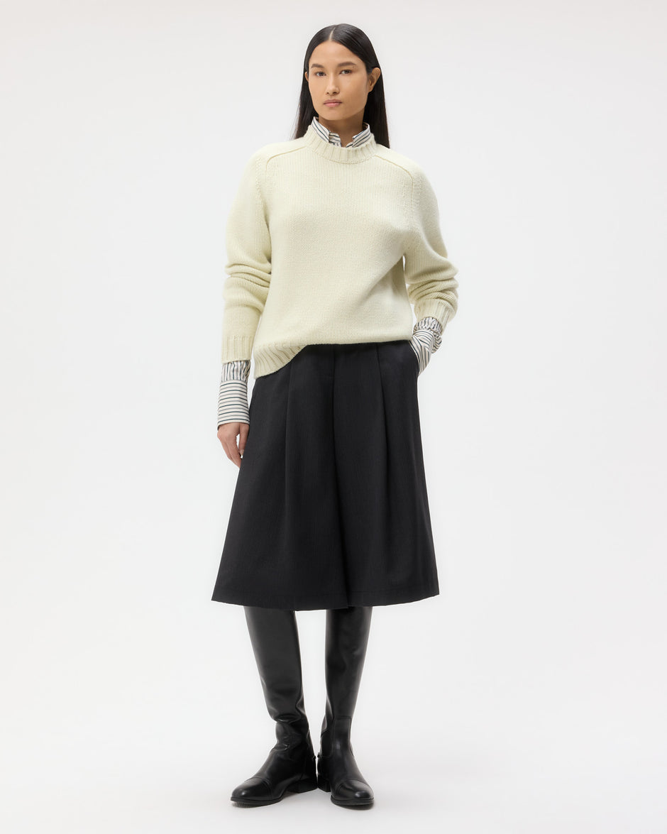TWP Aloe wash New Jill Crewneck in Cashmere view 3