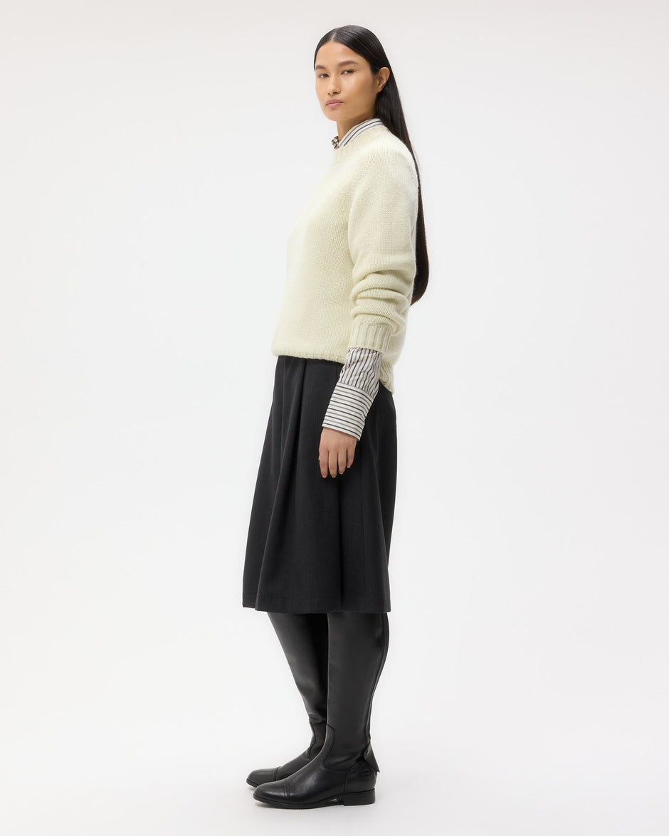 TWP Aloe wash New Jill Crewneck in Cashmere view 4