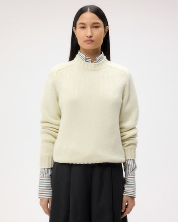 TWP Aloe wash New Jill Crewneck in Cashmere view 1