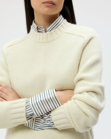 TWP Aloe wash New Jill Crewneck in Cashmere view 2