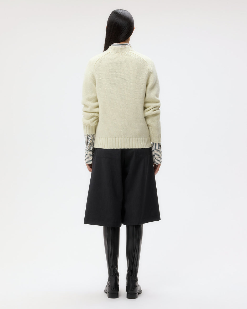 TWP Aloe wash New Jill Crewneck in Cashmere view 5