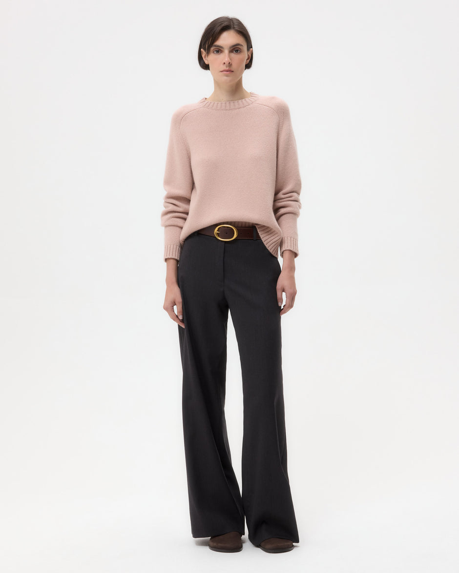 TWP Blush New Jill Crewneck in Cashmere view 3