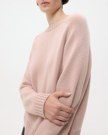 TWP Blush New Jill Crewneck in Cashmere view 2