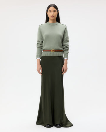 TWP Martini olive New Jill Crewneck in Cashmere view 2
