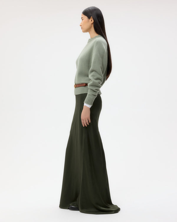 TWP Martini olive New Jill Crewneck in Cashmere view 5