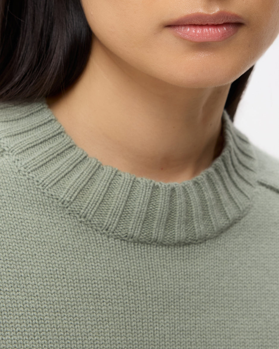 TWP Martini olive New Jill Crewneck in Cashmere view 5