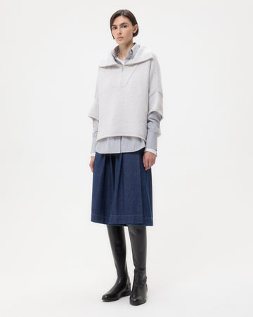 TWP Light heather grey In The Morning Sweater in Cashmere view 4