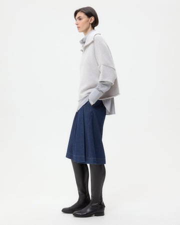 TWP Light heather grey In The Morning Sweater in Cashmere view 5