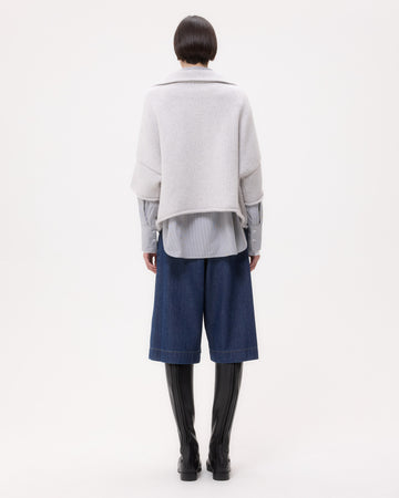 TWP Light heather grey In The Morning Sweater in Cashmere view 6