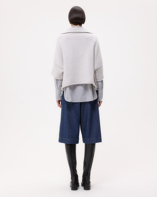 TWP Light heather grey In The Morning Sweater in Cashmere view 6