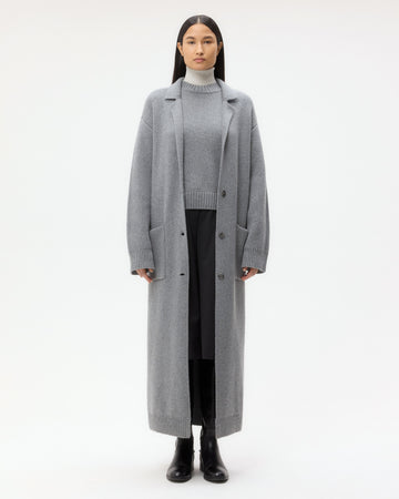 TWP Grey Jorden Coat in Cashmere view 1
