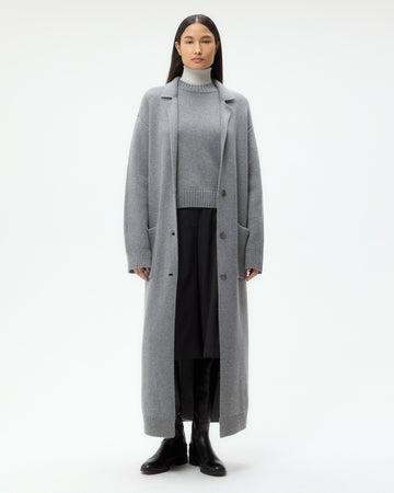 TWP Grey Jorden Coat in Cashmere view 5