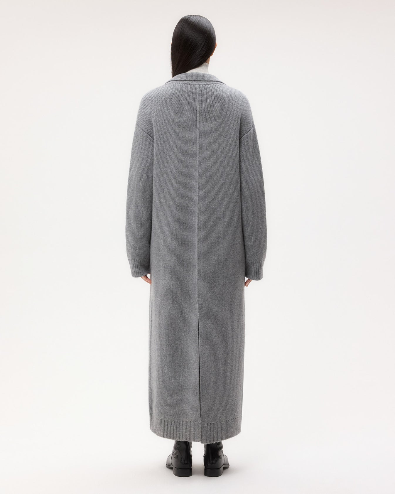TWP Grey Jorden Coat in Cashmere view 4